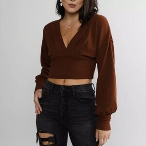 NWT Free Free People All Nighter Tee in Red Jasper Size XS